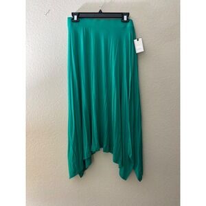 Dana Buchman Emerald Green Asymmetrical Hem Midi Skirt Size M
A810